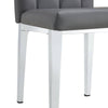 Stylish Gray Armless Dining Chairs Set