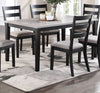 Charming Rustic Dining Set with Cushioned Chairs