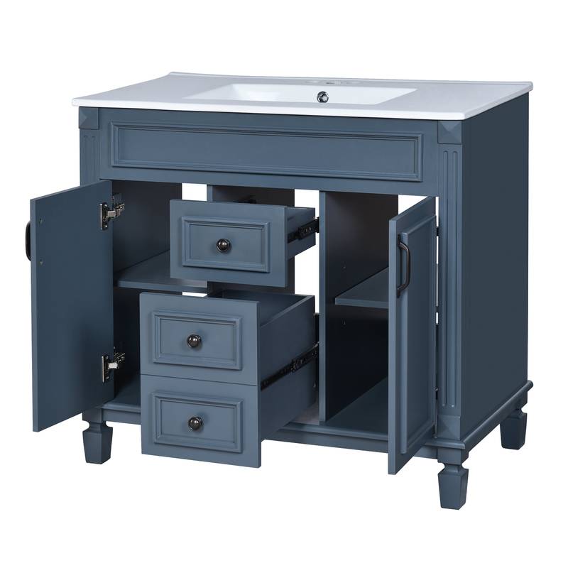 Chic Modern Vanity with Soft-Close Storage