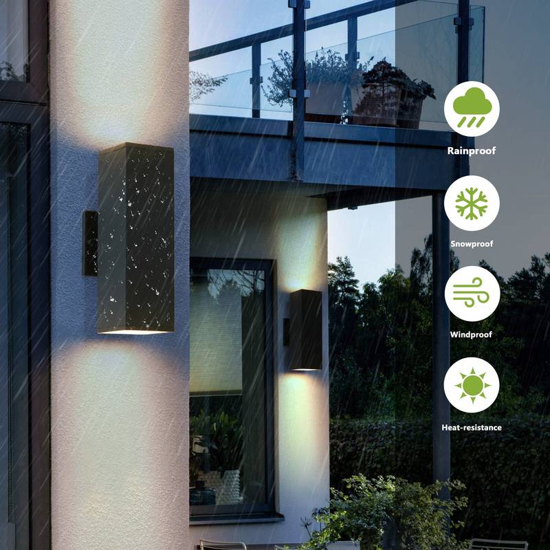 Modern Outdoor Wall Lights - Stylish & Weatherproof Duo