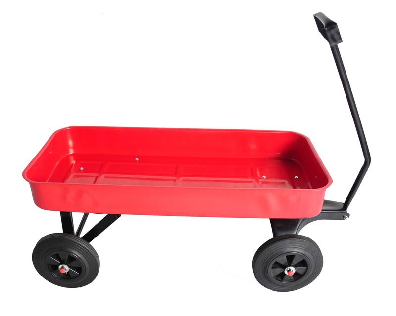 Rugged Red All-Terrain Garden Cart