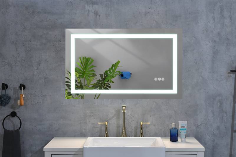 Radiant LED Vanity Mirror with Anti-Fog and Dimmable Lighting