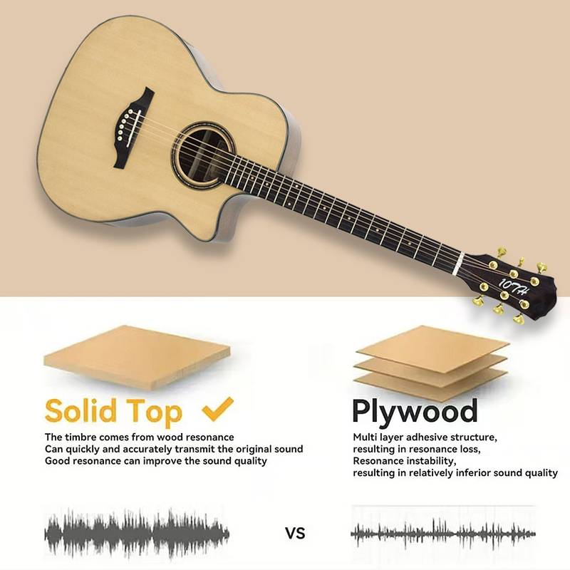 Vibrant Spruce Acoustic Guitar for Beginners