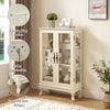 Elegant Lighted Curio Cabinet with Glass Doors
