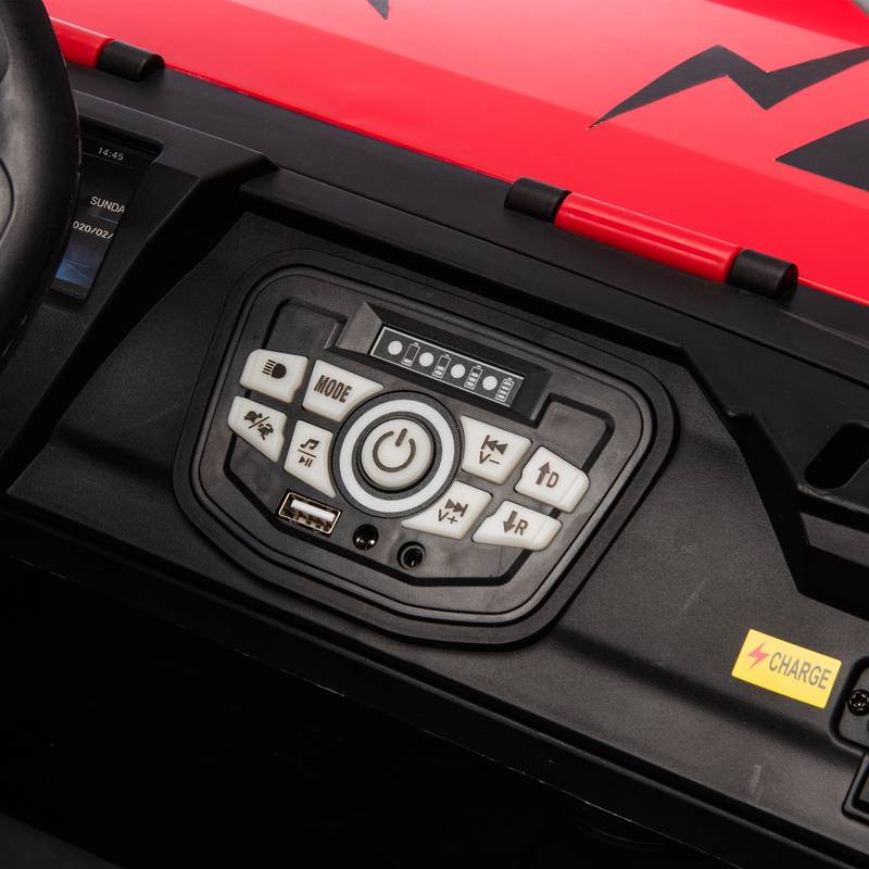 Ride-On Police Car for Kids with Parental Control and Fun Features