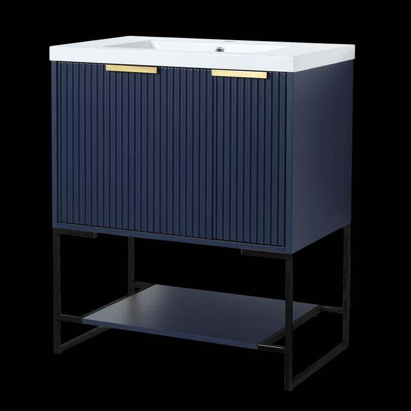 Chic Resin Sink Bathroom Vanity