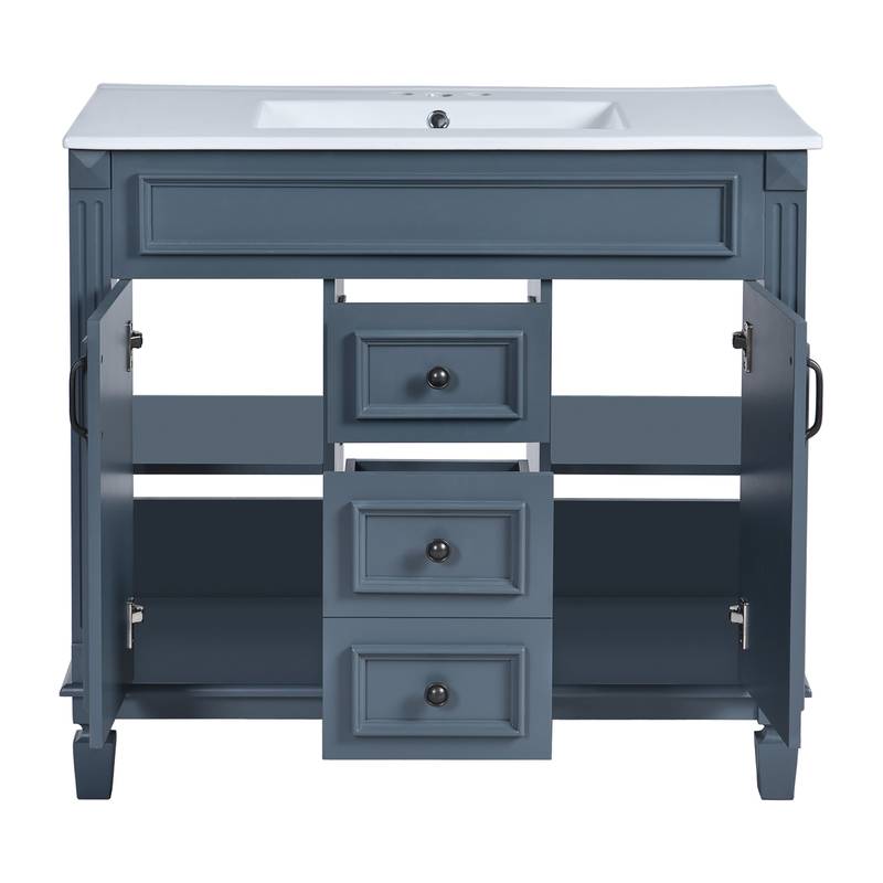 Chic Modern Vanity with Soft-Close Storage