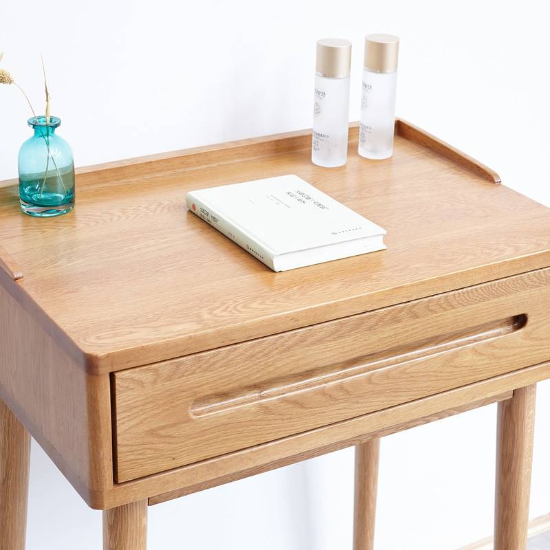 Natural Wood Compact Dresser Table