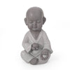 Serene Outdoor Monk Sculpture