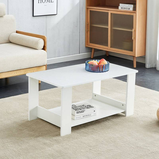 Sleek Modern Double Layer Coffee Table