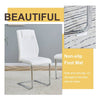 Sleek Glass Dining Set with Stylish Leather Chairs