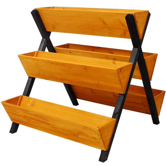 Elevate Your Garden: Wooden Vertical Planter for Flowers & Herbs