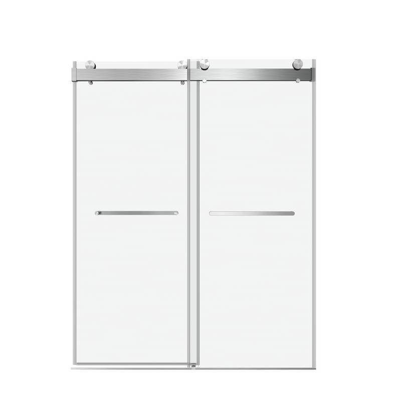 Sleek Sliding Frameless Shower Door with Soft-Close Glass
