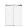 Sleek Sliding Frameless Shower Door with Soft-Close Glass