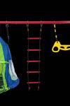 Rainbow Fun Swing Set: Safe Outdoor Adventures for Kids!