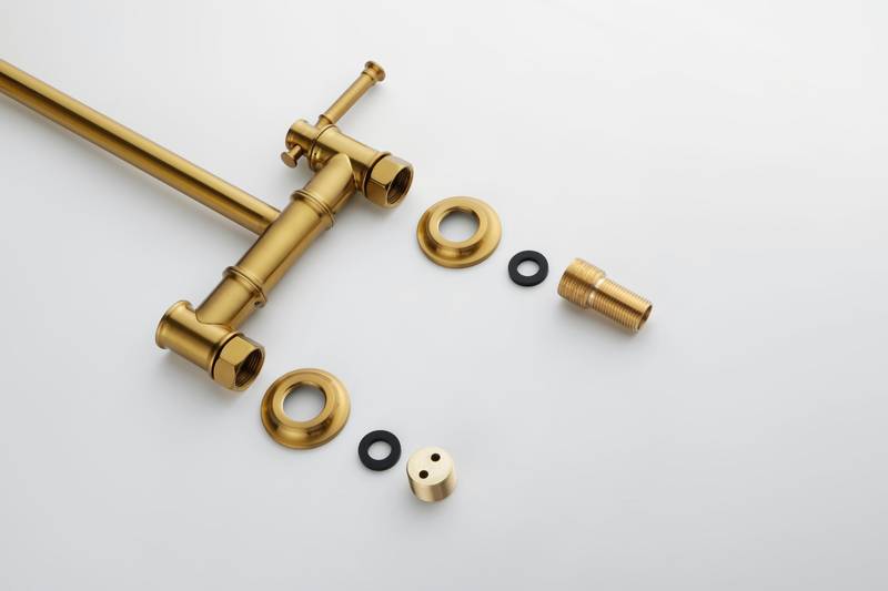 Wall-Mounted Brass Pot Filler Faucet
