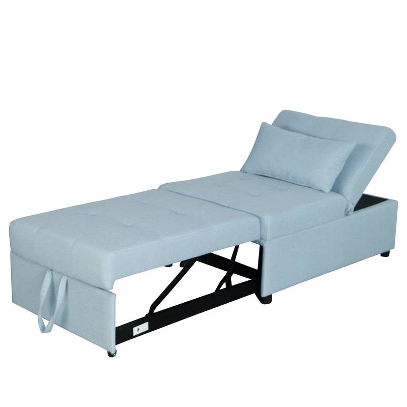 Cozy Green Foldaway Sofa Bed