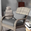 Cozy Wicker Rocking Chair for Outdoor Relaxation