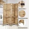 Chic Wood Room Divider with Shelves