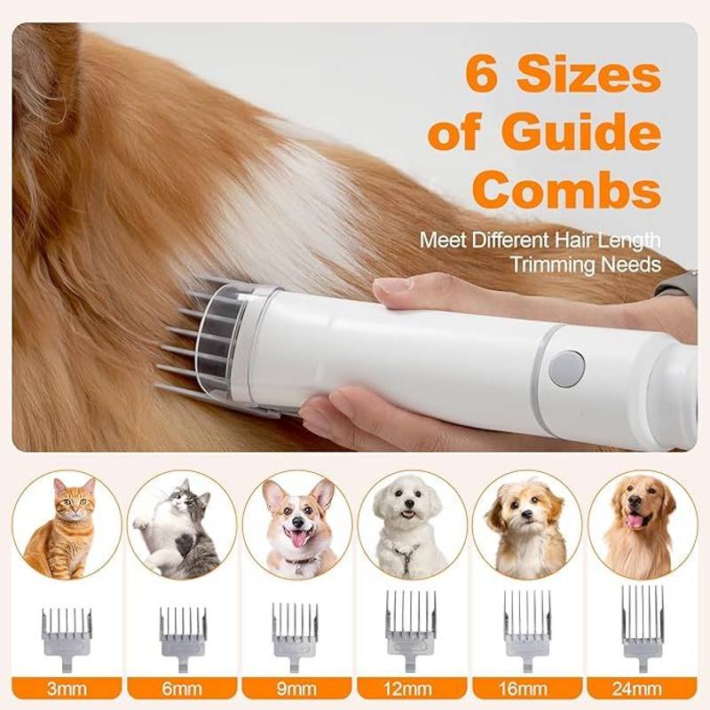 Pet Grooming Magic: Powerful Vacuum & Grooming Kit for Happy Pups and Kitties