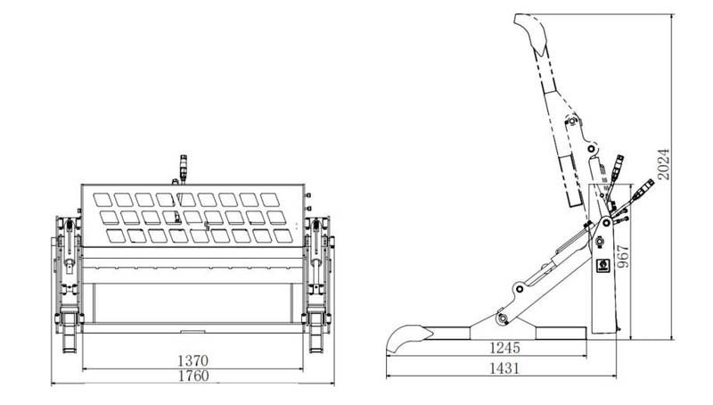 Pipe Pallet Grapple Forks for Skid Steers
