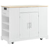 Chic Kitchen Island with Hidden Trash & Storage Solutions