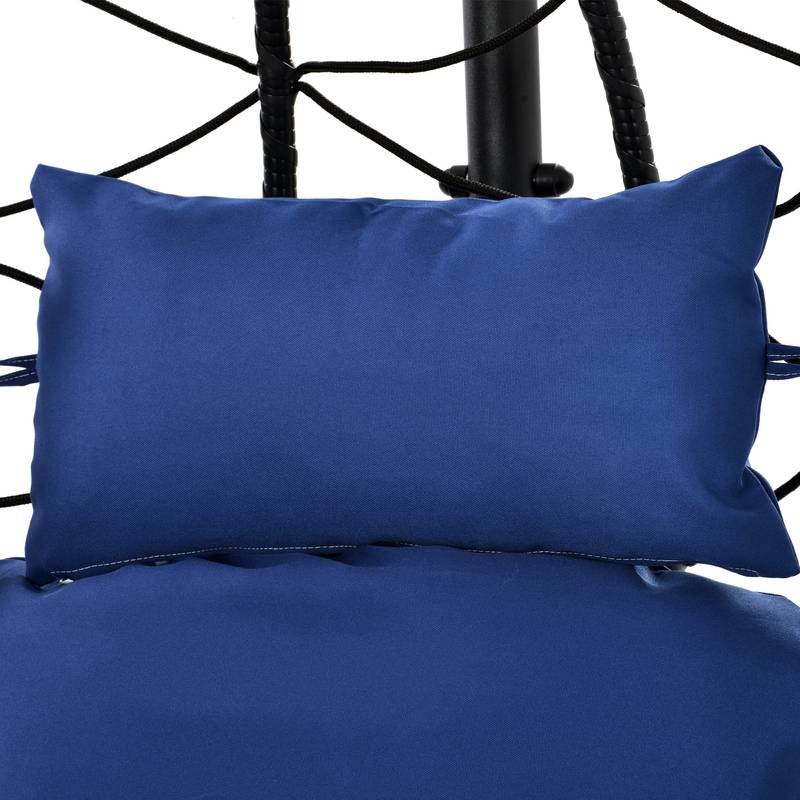 Cozy Swing Egg Chair with Stand for Indoor and Outdoor Relaxation