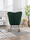 Cozy Green Rocking Chair - Mid Century Modern Charm