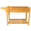 Garden Buddy Elevated Planter with Foldable Table & Storage