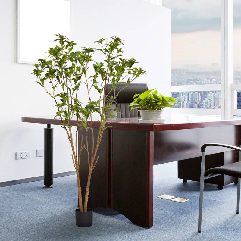 Lush Green Faux Bonsai Tree for Home Decor