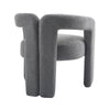 Cozy Grey Teddy Dining Chair