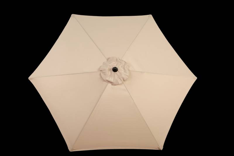 Sunny Haven Patio Umbrella – Tilting & Cranking Khaki Shade