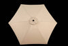 Sunny Haven Patio Umbrella – Tilting & Cranking Khaki Shade
