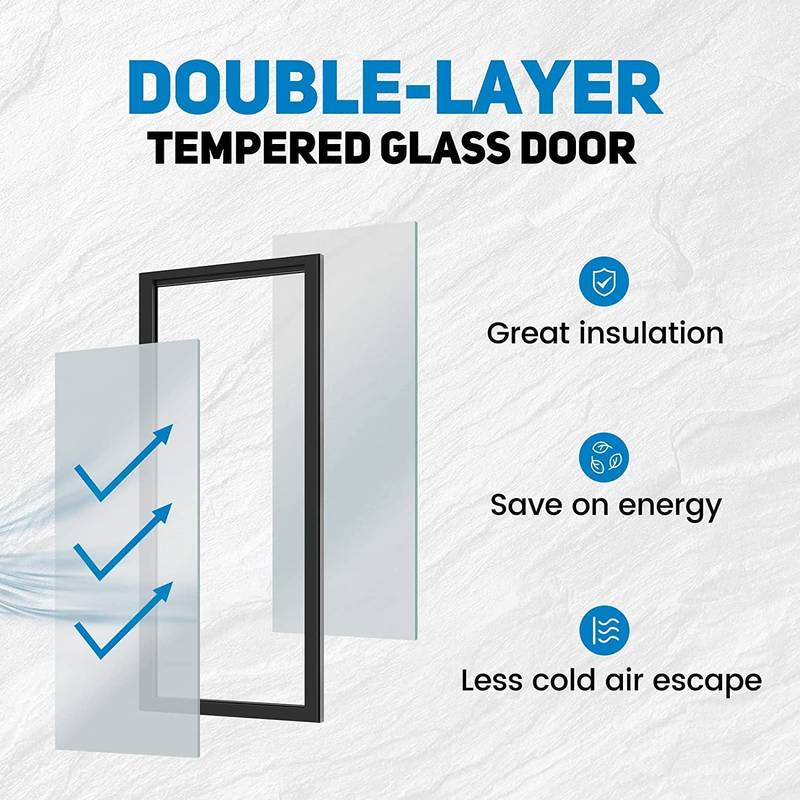 Chill & Shine Glass Door Fridge