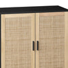 Chic Rattan Storage Cabinet