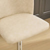Chic Beige Swivel Bar Stools - Set of Two