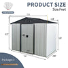 Sleek Outdoor Metal Storage Shed for Backyard Bliss