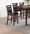Stylish Mid-Century Bar Stools with Plush Faux Leather Seats