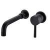 Sleek Matte Black Wall-Mount Bathroom Faucet