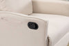 Cozy Beige Swivel Rocker Glider Chair