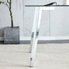 Sleek Glass & Metal Dining Table for Modern Spaces