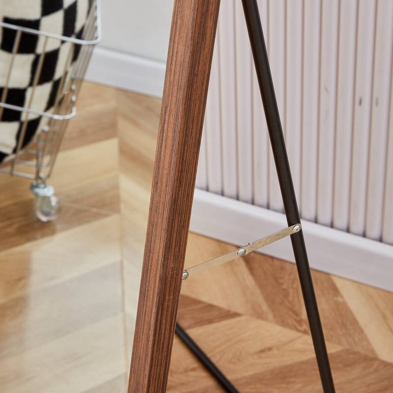 Elegant Wooden Framed Full-Length Mirror