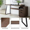 Sleek Home Office Desk with File Drawers