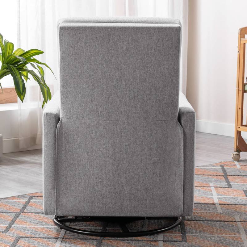 Cozy Gray Rocking Nursery Chair