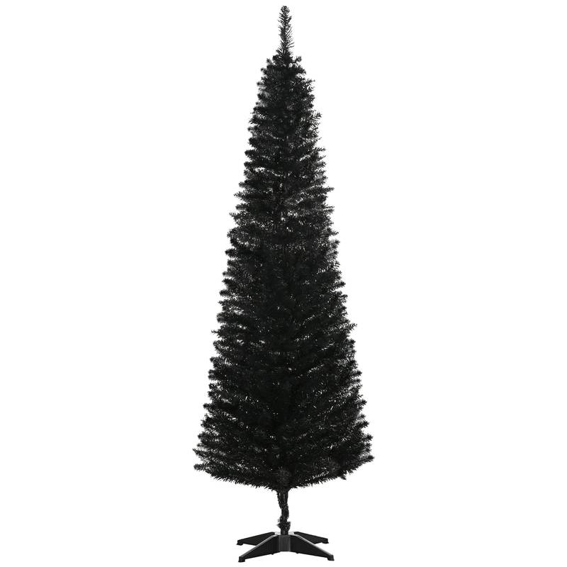 Slim Black Pencil Christmas Tree