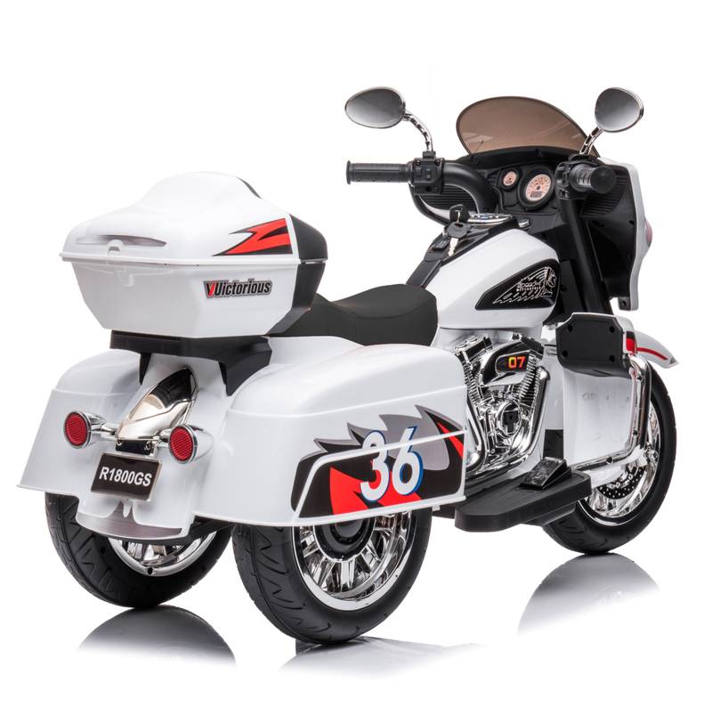 Double Fun Electric Ride-On Motorcycle for Kids