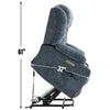 Cozy Power Lift Recliner with Massage & Heat - Heavy Duty Comfort in Blue
