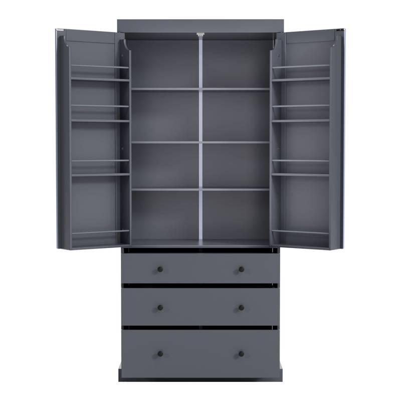 Farmhouse Charm Pantry Cabinet - Stylish Storage Solution for Your Kitchen