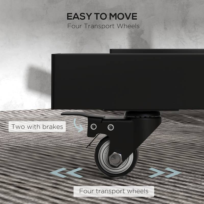 Soozier Elite Plate Storage Rack with Wheels