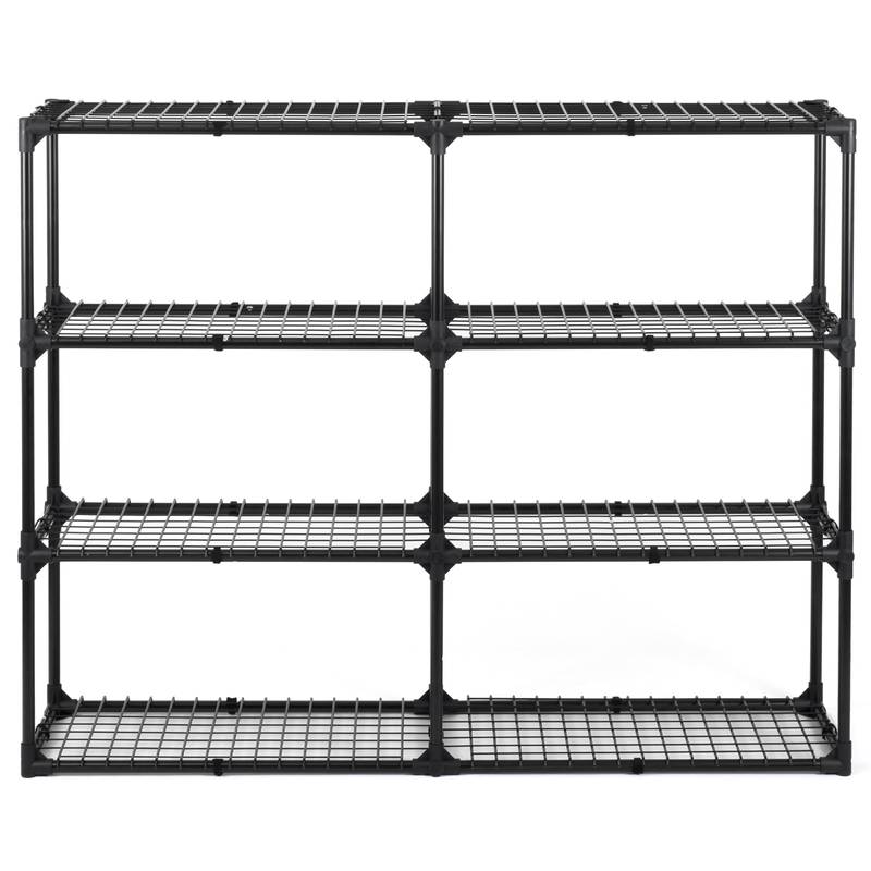 Double the Space: 4-Shelf Wire Rack Set